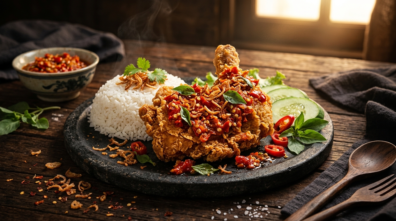 Ayam Geprek Sambal Pedas